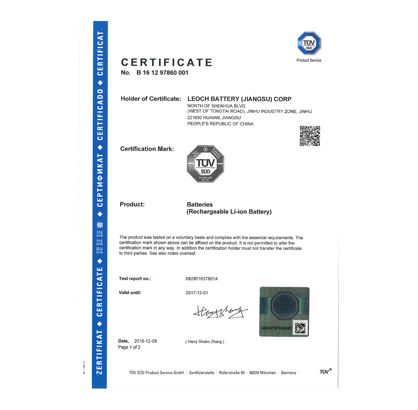 certifications